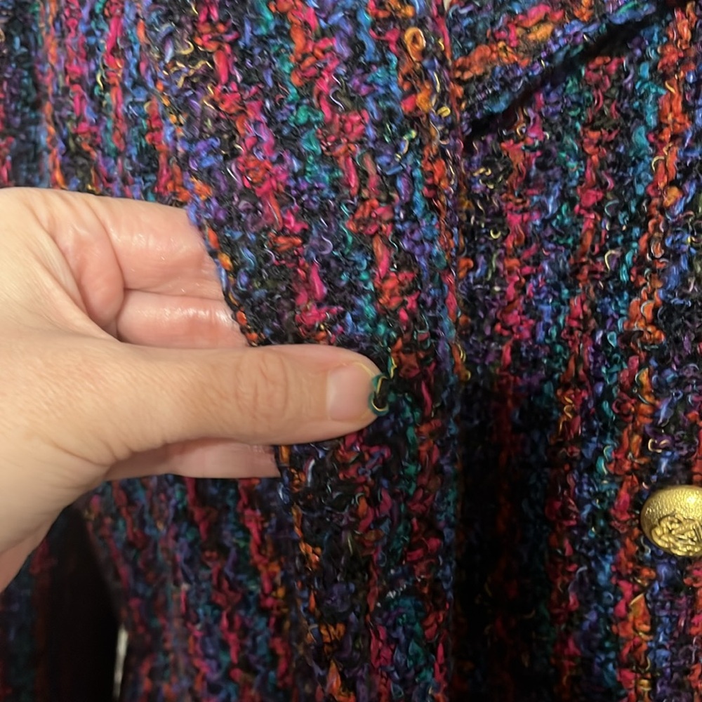 Vintage Women’s Tweed Double Breasted Suit Montefiore size 10, Back Zipper - Picture 8 of 17